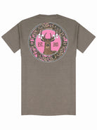 Simply Southern Women’s Outdoors Pink Camouflage Deer Graphic T-Shirt Back View