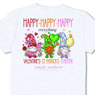 Simply Southern Women’s Happy Everything Short Sleeve Graphic T-Shirt Back View