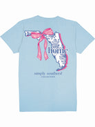 Simply Southern Women’s Florida is Home Foral with Ribbon Graphic T-Shirt Back View