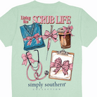 Simply Southern Women’s Scrub Life Short Sleeve Graphic T-Shirt