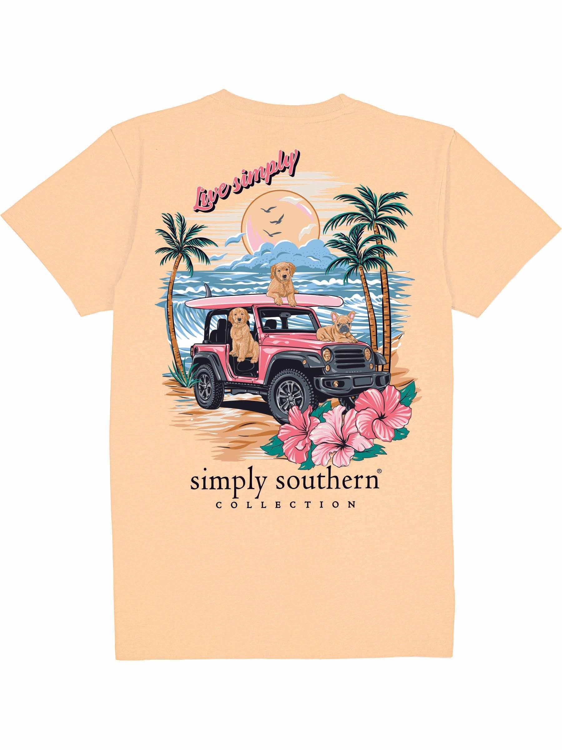 Simply Southern Women’s Live Simply Short Sleeve Graphic T-Shirt Back View