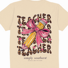 Simply Southern Women’s Teacher Short Sleeve Graphic T-Shirt