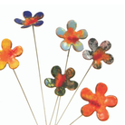 Small Copper Enamel Flower - Turnmeyer Galleries