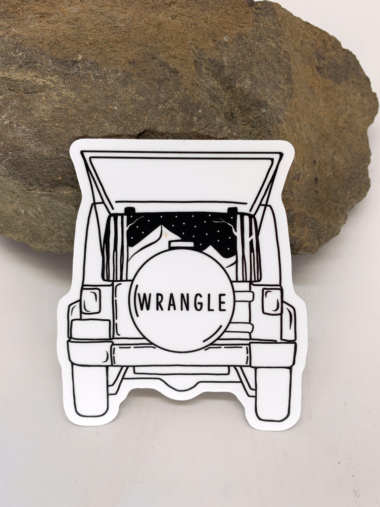 Jeep Wrangler Vinyl Sticker Decal
