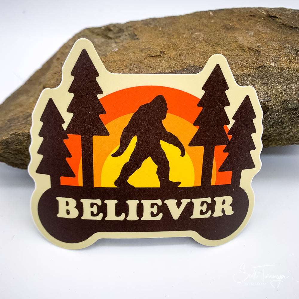 Believer Bigfoot Sasquatch Vinyl Sticker Decal
