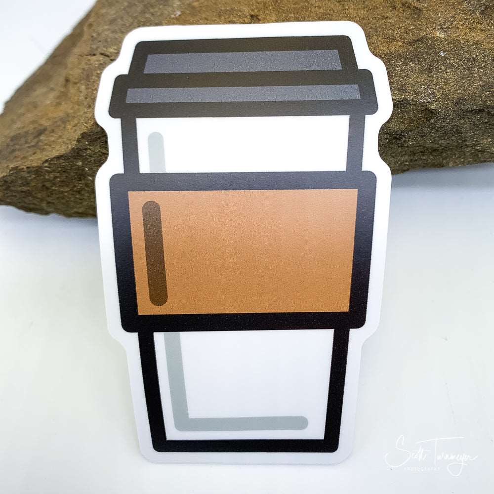 Coffee Cup Vinyl Sticker Decal