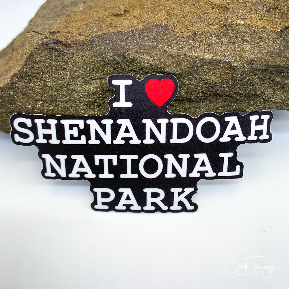 I Heart Shenandoah National Park Vinyl Sticker Decal