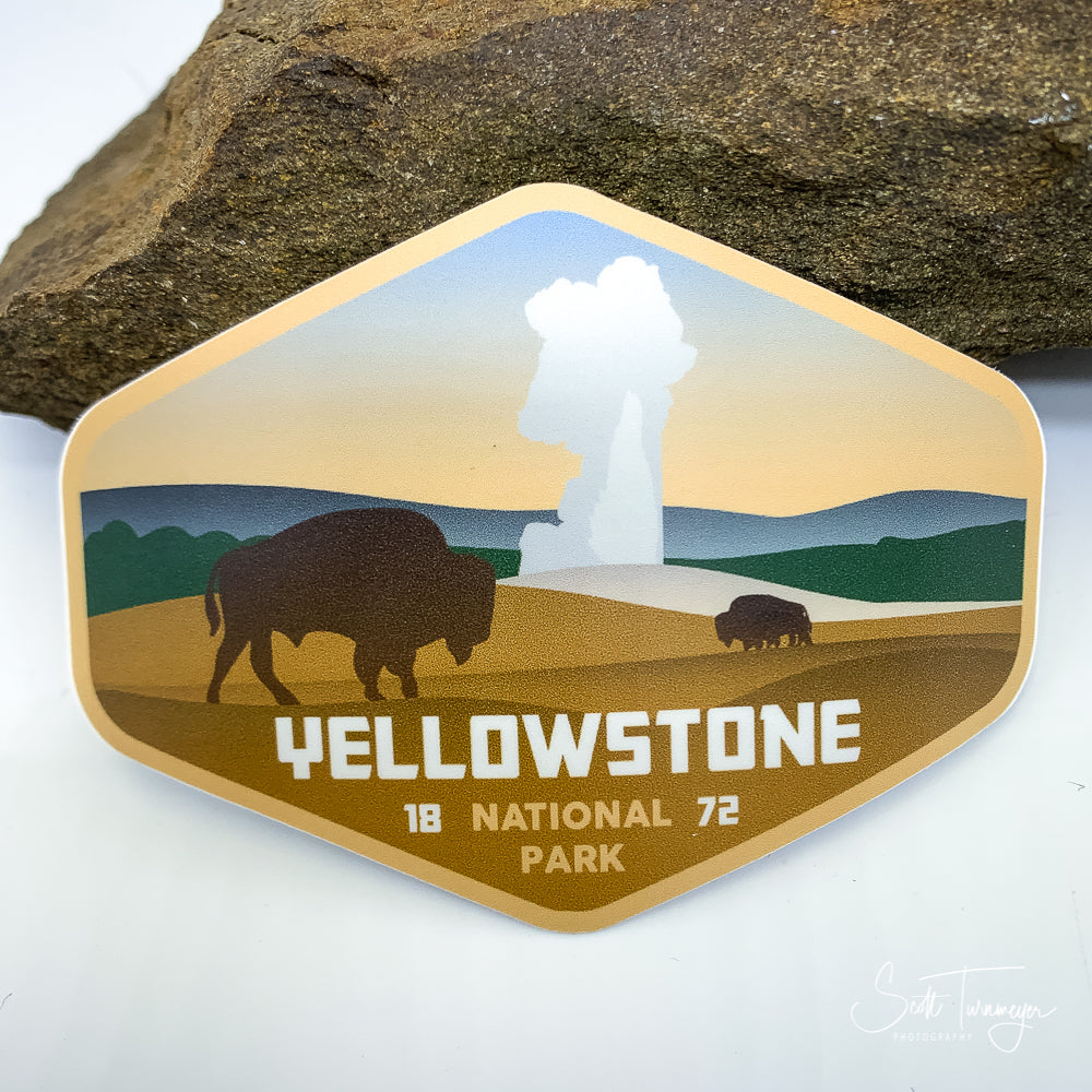 Yellowstone National Park Vinyl Sticker Decal