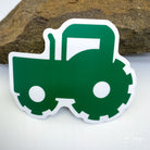 Green Tractor Vinyl Sticker Decal