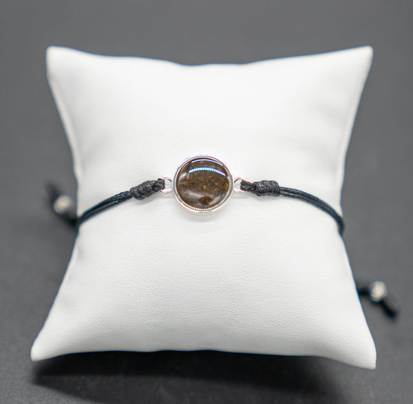 Black Cord Round Bracelet