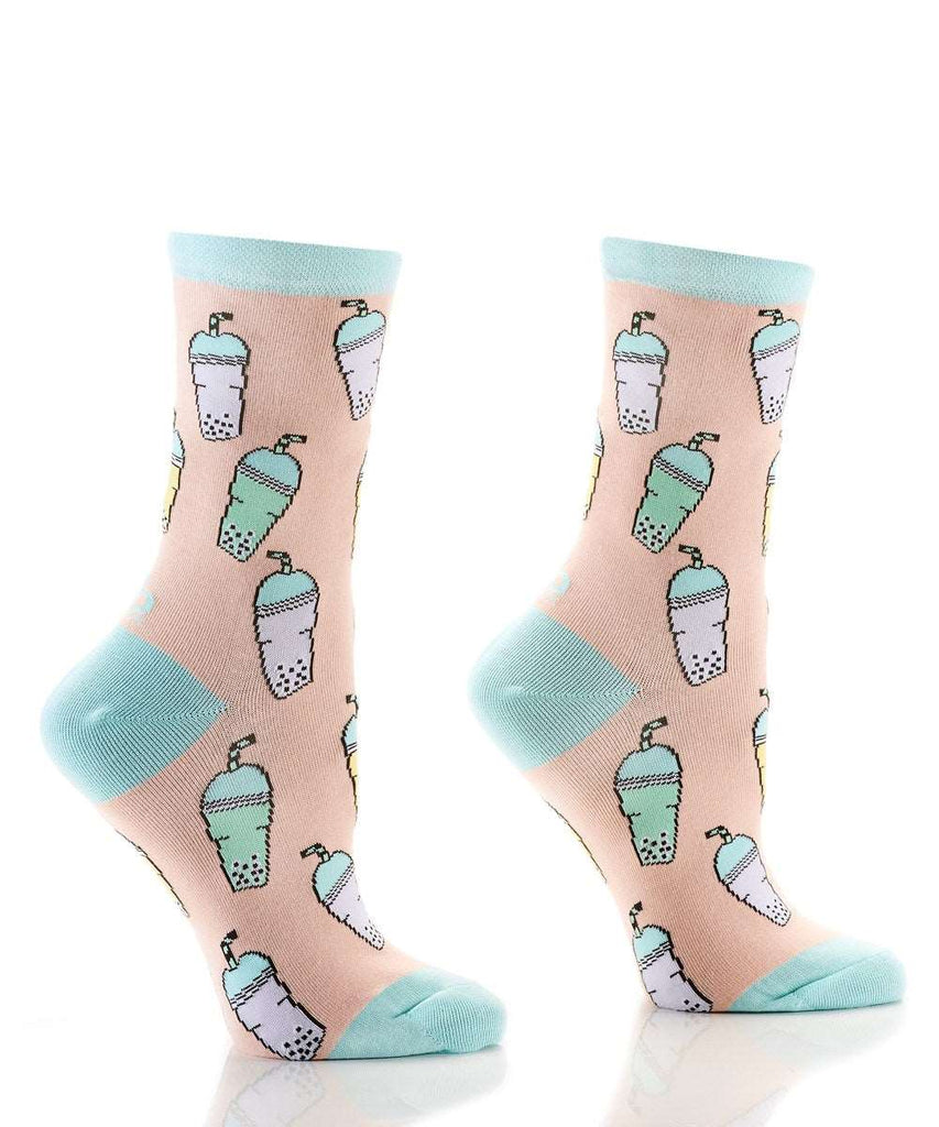 Bubble Tea Smoothie Socks for Smaller Feet