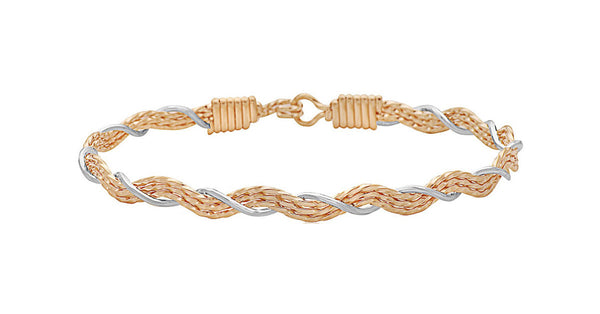 A Mother's Love 14K Artist Wire and Sterling Silver Bracelet