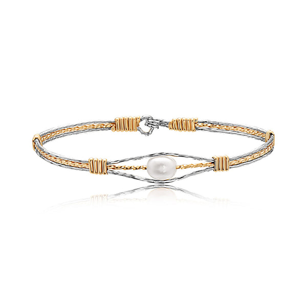 Guardian Angel 14K Gold and Sterling Silver Bracelet