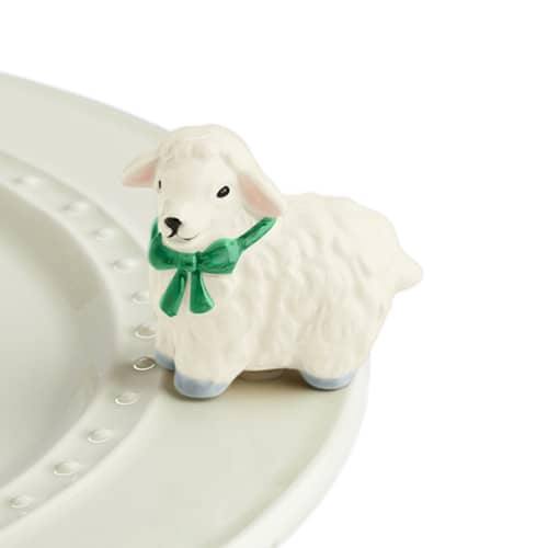 I Love Ewe! White Lamb Mini by Nora Fleming - Turnmeyer Galleries