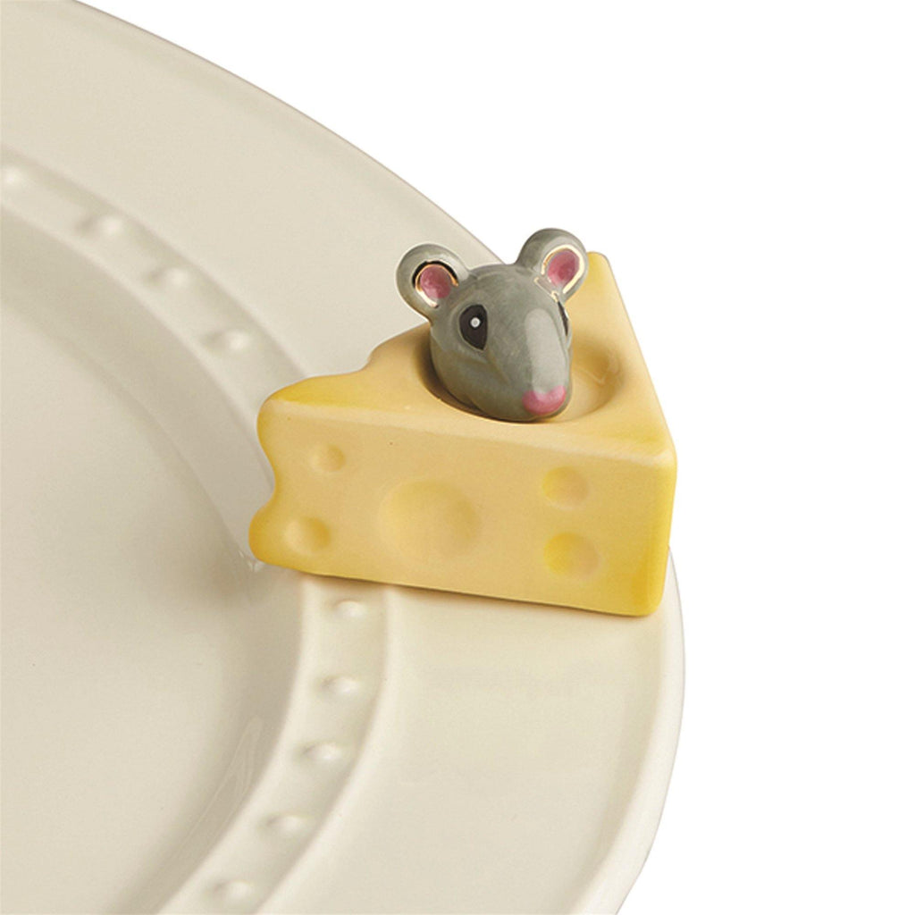 Cheese, Please! Mouse and Cheese Mini by Nora Fleming - Turnmeyer Galleries
