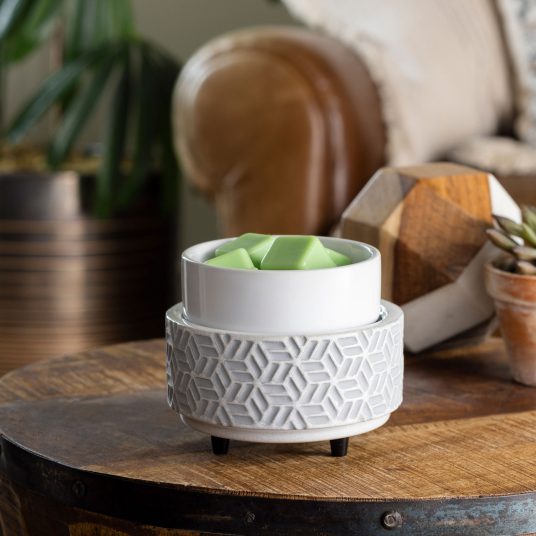Stone Ivory 2-IN-1 Candle Warmer