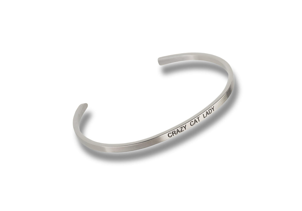 Crazy Cat Lady Stainless Steel Bracelet - Turnmeyer Galleries