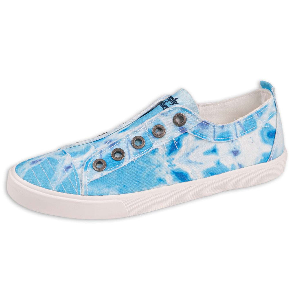 Blue Tie Dye Vintage Loafers Shoes by Simply Southern