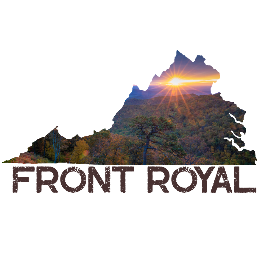 Front Royal Virginia State Shape Vinyl Sticker Decal