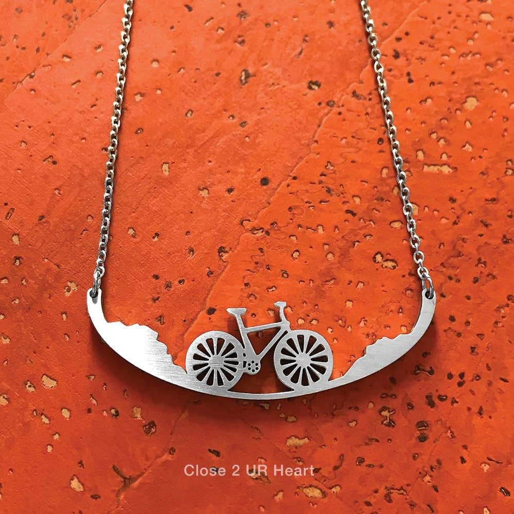 Bicycle Stainless Steel Necklace - Turnmeyer Galleries