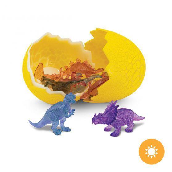 Del Sol Dinosaur Egg with Color Changing Dinosaurs - Turnmeyer Galleries