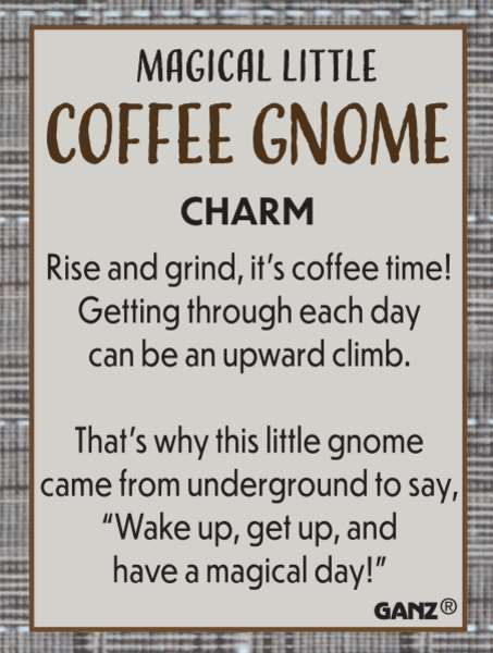 Coffee Gnome Charm Pocket Token