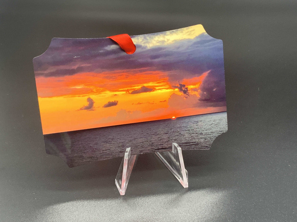 Beach Sunsets Metal Photo Ornament - Turnmeyer Galleries