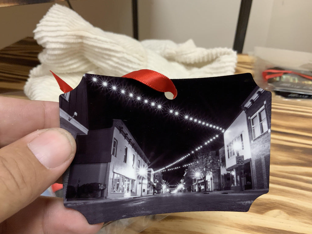 Downtown Front Royal Metal Photo Ornament - Turnmeyer Galleries