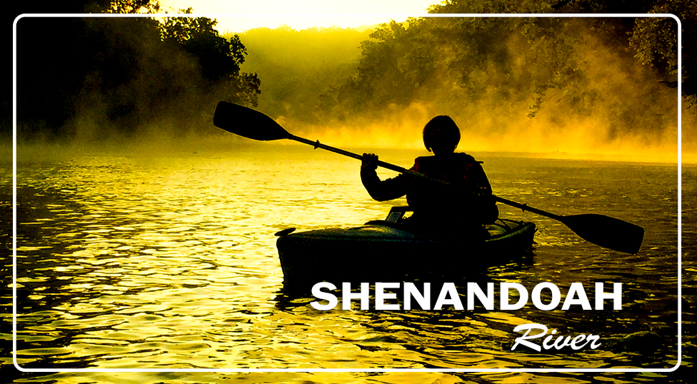 Shenandoah River Kayaker Vinyl Sticker Decal