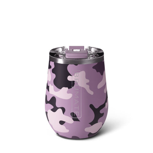 BruMate uncork'd xl wine tumbler mauve camo