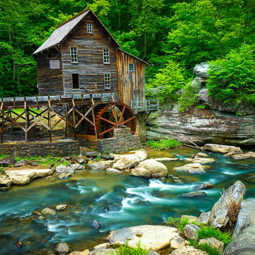 The Glad Creed Grist Mill in Babcock State Park near Beckley, West Virginia fine art photograph by Scott Turnmeyer