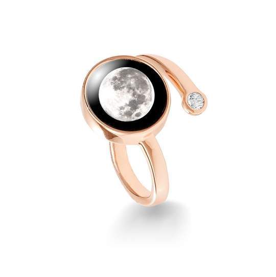 Cosmic Spiral Ring in Rose Gold by Moonglow - Turnmeyer Galleries