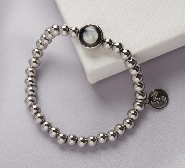 Zenith Beaded Moon Phase Stretch Bracelet